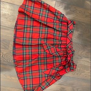 Vineyard Vines Jolly Plaid Taffeta Party Skirt